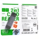 Картридер HOCO HB45 Spirit 2в1 USB/Type-C 2.0 - SD+TF2.0 для телефонів, камер, відеореєстраторів Сірий - изображение 2