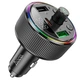 FM-трансмітер модулятор Hoco E82 Guerrero (PD30W+QC3.0 LED) в машину Чорний - изображение 1