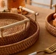 Поднос круглый плетеный с ручками Wood 22см - изображение 5