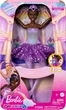 Лялька Барбі Dreamtopia балерина Barbie Twinkle Lights Posable чорне волосся та тіара HLC26 - зображення 1