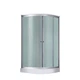 Гидробокс Lidz TANI SBM90x90.SAT.LOW.FR, низкий, стекло Frost 4мм + стенки WHI - изображение 1