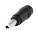 Адаптер DC(F/Мама/Гніздо/Female) 5.5x2.1mm To DC(M/Папа/Вилка/Male)5.5*2.5mm black (перехідник) - зображення 1