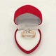 Каблучка з кубічним цирконом у формі діаманта "Золота класика" Xuping Jewelry медзолото 18К розмір 20 мм упакована в коробочку (9730) - зображення 1