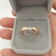 Кольцо с кубическим цирконом в форме бриллианта "Золотая классика" Xuping Jewelry медзолото 18К размер 19 мм упаковано в бархатную коробочку (9730) - изображение 2