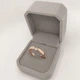 Кольцо с кубическим цирконом в форме бриллианта "Золотая классика" Xuping Jewelry медзолото 18К размер 19 мм упаковано в бархатную коробочку (9730) - изображение 4