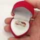 Каблучка з кубічним цирконом у формі діаманта "Золота класика" Xuping Jewelry медзолото 18К розмір 20 мм упакована в коробочку (9730) - зображення 4