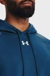 Чоловічий темно-синій худий UA Rival Fleece Hoodie Under Armour XS 1379757-426 - зображення 4