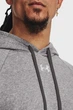 Чоловіче сіре худі UA Rival Fleece Hoodie Under Armour XXL 1379757-025 - зображення 4