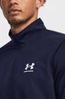Чоловіча темно-синя спортивная кофта UA PIQUE TRACK JACKET Under Armour 3XL 1366202-410 - изображение 4