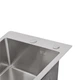 Мойка для кухни интегрированная Lidz Handmade H4050 (LDH4050BRU39258) Brushed Steel 3,0/1,0 мм - изображение 6