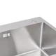 Мойка для кухни с двумя чашами интегрированная Lidz Handmade H7843 (LDH7843BRU35387) Brushed Steel 3,0/1,0 мм - изображение 6