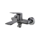 Смеситель для ванны Qtap Vlasta New (c душевым гарнитуром) QTVLA259GMB45643 Gunmetal Black PVD - изображение 1