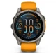 Смарт-часы Garmin Fenix 8 47 mm AMOLED Sapphire, Titanium with Spark orange/graphite silicone band (010-02904-11) - изображение 2