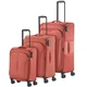 Чемодан текстильный маленький S коралловый Travelite Croatia TL080347-88 - изображение 8