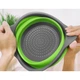 Друшляк силіконовий складаний 2 шт в комплекті Collapsible filter Baskets (великий + маленький) Зелений TRG-65270 - зображення 5
