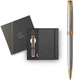 Набір Parker SONNET Stainless Steel GT BP (кулькова ручка + блокнот Parker) - зображення 1
