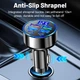 Быстрое автомобильное зарядное устройство от прикуривателя 100W 4 USB + 2 Type-C PD QC3.0 с цифровым дисплеем для ноутбуков, планшетов, смартфонов Apple iPhone, iPad, MacBook, Huawei, Honor, Xiaomi, Samsung, OPPO, Redmi, Realme 549 - изображение 3