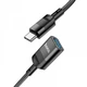 Кабель Hoco удлинитель Type-C – USB3.0 папа-мама 1,2м 5Гбіт/с Black (U107_usbC) (069018) - изображение 2