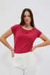 Футболка жіноча MOODO 4052S M фуксія - зображення 2