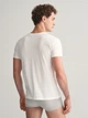 Набор футболок нательных мужских хлопковых GANT C-Neck T-Shirt 2-Pack 900002008-111 S 2 шт Белый/Черный (7325707122408) - изображение 6