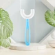 Детская U-образная зубная щетка KidsBrush, 6-12 лет, синяя - изображение 2