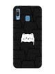 Матовий чорний чохол на Samsung Galaxy A30 (2019) / A20 (2019) Котики (принт 392) - зображення 1