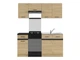 Кухня зі стільницею 170 Junona AGD Black Red White 170 (K24-JUNONA_AGD_WER_2/170_ZBL) 169843 - зображення 1