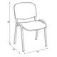 Стілець Iso C4 Halmar 53x82x55 (V-NS-ISO_C-C4-KRZ) 169447 - зображення 2
