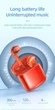 Навушники Hoco бездротові Bluetooth 5.1 гарнитура EW15 TWS Red (EW15_Red) - зображення 4