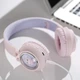 Навушники для дітей Hoco Bluetooth 5.3 BT/TF/AUX/RGB підсвічування Cute fun Pink (W50_Pink) - зображення 4