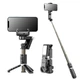 Стабілізатор для телефону з автоматичним відстеженням Gimbal CR Q18 з LED лампою та Bluetooth кнопкою Селфі палка Чорний - зображення 3