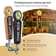 Ручки для пивных кранов для бара Teslyar из дерева коричневая + акриловый колпачок + бумага + набор мела (ABH002) - изображение 4