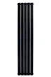 Дизайнерский радиатор отопления ARTTIDESIGN Livorno II 5/1800/340/50 вертикальный черный матовый - изображение 1