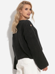 Sweter damski luźny Fobya F1265 34/36 Czarny (5903707126873) - obraz 2