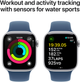 Smartwatch Apple Watch Series 10 GPS 42mm Silver Aluminium Case with Denim Sport Band - S/M (MWWA3) - obraz 4