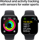 Smartwatch Apple Watch Series 10 GPS 46mm Jet Black Aluminium Case with Black Sport Band - S/M (MWWP3) - obraz 4