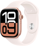 Smartwatch Apple Watch Series 10 GPS 46mm Rose Gold Aluminium Case with Light Blush Sport Band - M/L (MWWU3) - obraz 1