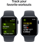 Smartwatch Apple Watch SE (2024) GPS 40mm Midnight Aluminium Case with Midnight Sport Band - S/M (MXE73) - obraz 6