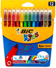 Markery BIC Kid Colour 12 kolorów 12 sztuk (3270220002727) - obraz 1