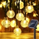 Уличная гирлянда Ретро на солнечной батарее 10 метров 50 LED теплый белый - изображение 1