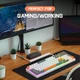 Ультракомпактна MAMBASNAKE K3 Pro Mini дротова 98-клавішна механічна клавіатура з RGB, спіральний кабель USB Type-C, металевий авіаційний пружинний роз’єм TPU. Червоні світчі. Колір - Білий. Розкладка ( ENG - UA) - зображення 9