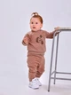 Детский спортивный костюм (свитшот + штаны) для девочки Smil Їжачки 117417 98 см Мокко (4824039329224) - изображение 1