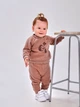 Детский спортивный костюм (свитшот + штаны) для девочки Smil Їжачки 117417 98 см Мокко (4824039329224) - изображение 2