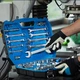Набор инструмента Hoegert Cr-V 1/2", 1/4" 85 ед. (HT1R425) - изображение 8