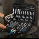 Набор инструмента Hoegert Cr-V 1/2", 1/4" 112 ед. (HT1R232) - изображение 4