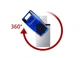 Флешка Apacer USB3.1/micro-USB 16GB OTG Dual Flash Drive AH179 Blue (AH179_16) - изображение 7