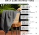 Полотенца для ванной комнаты Villa Celestia 600 GSM 100% Cotton , серые, набор из 4 шт. - изображение 6