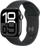 Smartwatch Apple Watch Series 10 GPS + Cellular 42mm Jet Black Aluminium Case with Black Sport Band - M/L (MWX73) - obraz 1