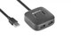 USB концентратор REAL-EL HQ-177, 4 порта, чорний - зображення 1