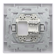 Розетка компьютерная 1-я RJ-45 UTP категории 5e Asfora EPH4300121 белая - изображение 2
